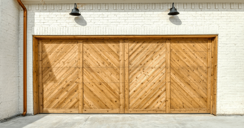 wooden garage door panels